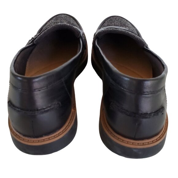 CLARK'S Wool & Leather Slip On Loafer Shoes Women's 6.5M Flat Low Heel Non Slip - Picture 11 of 14